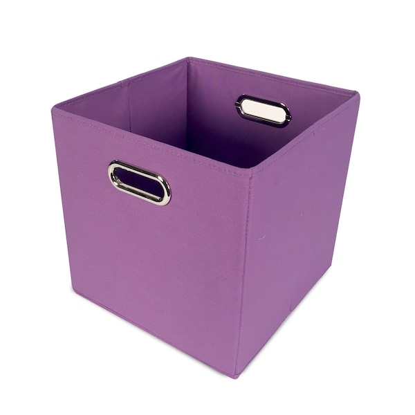 John Louis Home Fabric Bins, Canvas, Violet, 11 in W BIN-C-C10 - main